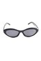 Black Lightweight Frame Retro Model Cat Eye Shape Quality Glass Detailed Sunglasses - 2
