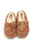 Brown Plush Textured Wool Inside, Non-Slip Sole, Soft Formed Daily Home Slippers - 2