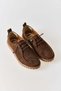 Brown Suede Textured Lace-Up Casual Shoes with Hole Detail for Daily Comfort - 2