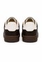 Brown Leather Look Faux Leather Laced Flat Sole Daily Comfortable Sports Shoes - 3