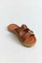 Tan Double Buckle Soft Sole Non-Slip Comfortable Slippers Suitable for Daily Use - 3