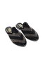 Black Stone Patterned Pointed Toe Slippers, Comfortable Design, Suitable for Daily Use, Practical Flat Sole Slippers - 3