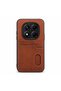 Xiaomi Redmi Note 15 Pro Plus 5g Compatible Case with Card Holder Luxury Leather Case Brown - 2