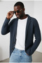Men's Knitwear Jacket Buttoned Knitted Blazer Jacket Slim Fit Stylish Casual Classic Jacket - 3