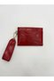 Red Color Double-Sided Heart Detailed Mini Size Women's Card Holder - 2