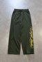 Khaki Chaos Script Super Baggy Sweatpants