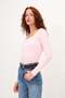 Kare Yaka Basic Bluz B1847 - 4