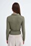 Polo Collar Gathered Blouse B06045 - 6