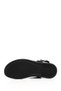 Men's Black Buckle Genuine Leather Comfort Sandals - 6