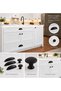 Mussel Black 128 mm Handle Luxury Country Kitchen Furniture Cabinet Drawer Handle - 4