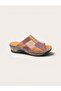 Bio.1195 Full Orthopedic Inside and Outside Genuine Leather Women's Stylish Slippers - 3