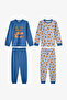Boy's Blue Sleepy Club Cotton Long Sleeve 2-Piece Pajama Set - 4