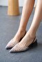 Women's Petra Short Heeled Stone Shoes - Black - 3
