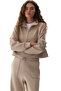Beige Silky Touch Half-Zip Sweatshirt