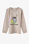 Boy's Gray Space Friends Cotton Long Sleeve 2-Piece Pajama Set - 3