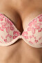 Light Pink Wow Floral Padded Push up Bra - 2