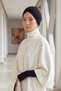 Winter Hijab Bonnet,B-9O,Black