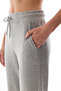 Gray High Waist Elastic Cuffed Sweatpants - 3
