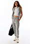 Gray High Waist Elastic Cuffed Sweatpants - 4
