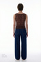 Brown Drape Lace Top - 5
