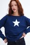 Kayık Collar Printed Sweatshirt S10662 - 3