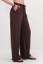 Front Tie Wide Leg Trousers Pn16791-İ13 - 5