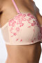 Light Pink Lotus Floral Padded Bra - 5