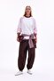 100% Cotton Balloon Fit Double Pocket Regular Waist Standard Length Elastic Cuff Poplin Trousers I3735Ax26Hs
