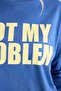 100% Cotton Oversize Crew Neck Printed Long Sleeve T-Shirt I9583Ax26Au - 4