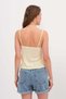 Linen Blended Strappy Tank Top A17137 - 6