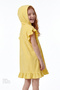 Yellow Frill Towel Kaftan for Girls - 2