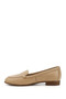 Women's Nude Genuine Leather Ballerinas - 4