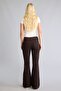 Double Button Flare Fit Regular Waist Standard Length Gabardine Trousers I2288Ax26Wn - 5
