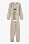 Boy's Gray Space Friends Cotton Long Sleeve 2-Piece Pajama Set - 2