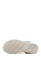 Women's Beige Velcro Strap Wedge Heel Genuine Leather Sandals - 6