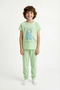 Boy's Green Sleepasaurus Short Sleeve 2-Piece Pajama Set - 6