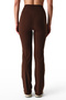 Brown High Waist Spanish Flare Leggings - 2