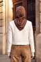 Women's Ready-To-Wear Bonnet with Winter Hood and Closure Feature, Brown, B-89O - 3