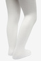 Girl's Pretty Rib 2-Pack White-Navy Blue Pantyhose - 4