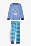 Boy's Juggler Slogan Printed Cotton Long Sleeve 2-Piece Pajama Set - 2