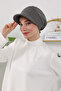 Winter Visor Hat, Anthracite, B-73O - 6