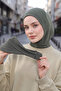 Winter Hijab Cap with Removable Visor, Khaki, B-82O - 2