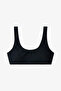Black Halter Bikini Set for Young Girls - 2