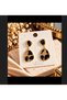 Minimal Leopard Patterned Dangle Luxury Women's Earrings