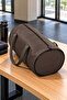 Faux Leather Duffel Bag, Travel and Carry-On Bag, Zippered, Large Volume, Durable, Stylish and Convenient Handbag - 2