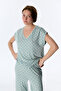Green Alia Capri Floral Short Sleeve Pajama Set - 2
