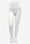 Girl's Pretty Rib 2-Pack White-Navy Blue Pantyhose - 2