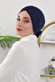 Winter Rose Cap, Navy Blue, B-21O - 4