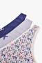 Lilac Princess Floral 3-Piece Brazilian Panties - 3