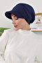 Winter Visor Hat, Navy Blue, B-73O - 5